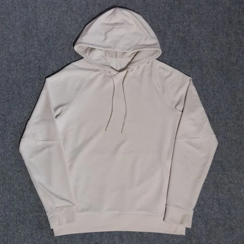 Lululemon City Sweat Pullover Hoodie French Terry White Opal Beige Men's Small